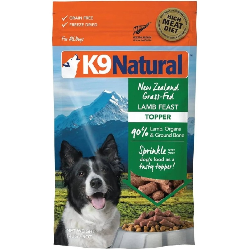 K9 Natural Lamb Feast Freeze-Dried Dog Food Topper 5oz