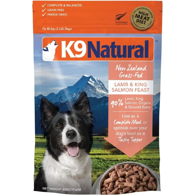 K9 Natural Lamb & King Salmon Grain-Free Freeze-Dried Dog Food