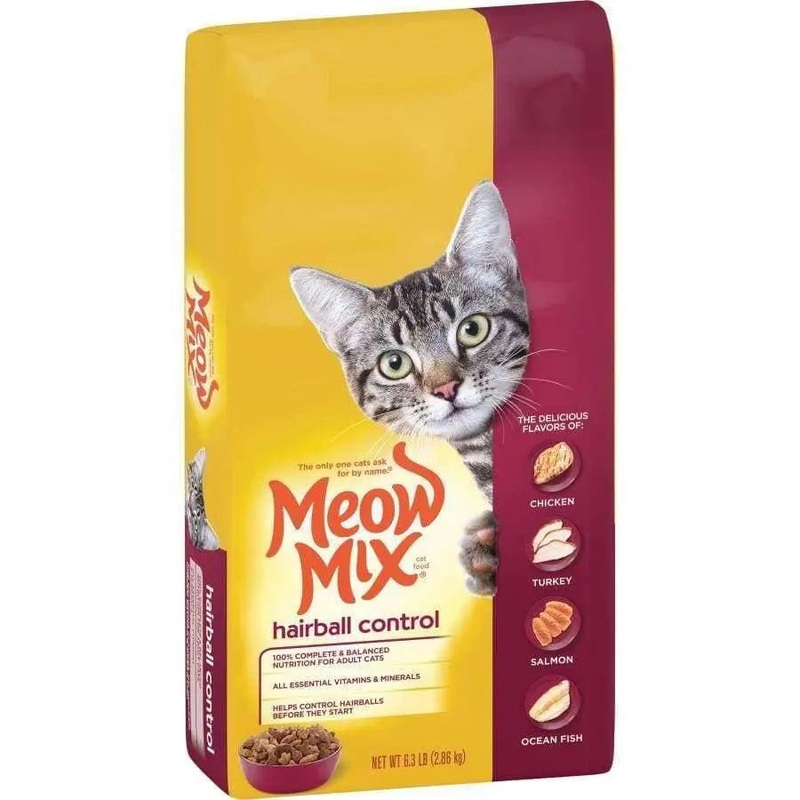 Meow-Mix Hairball Control Dry Cat Food Chicken, Turkey, Salmon & Ocean Fish