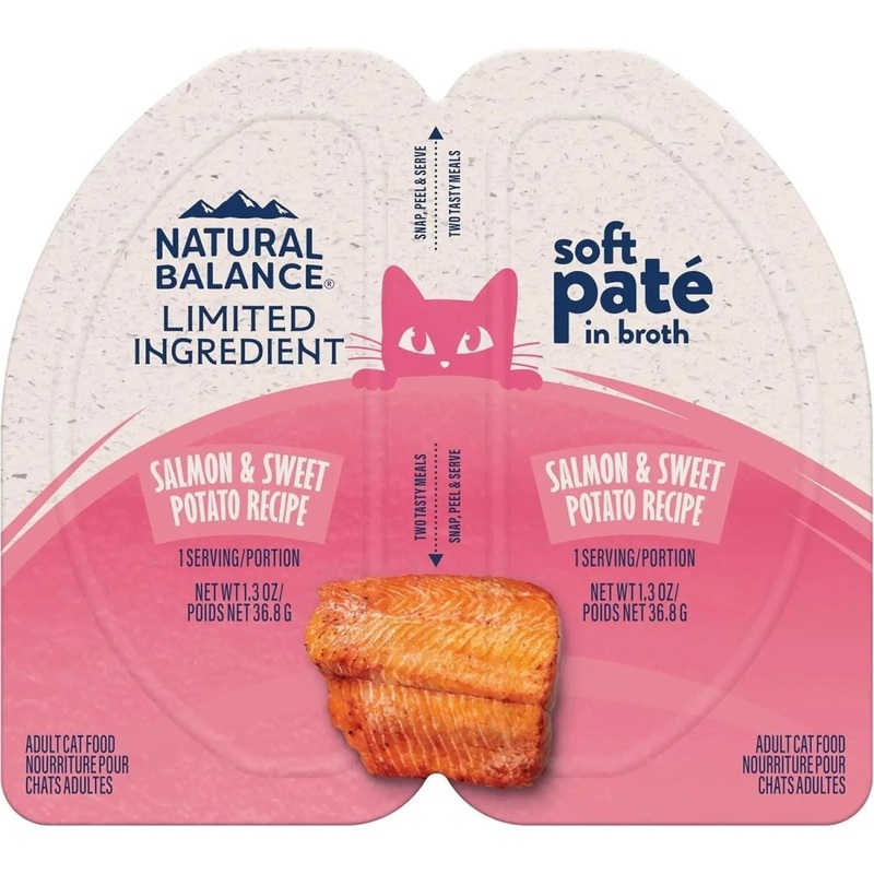 Natural Balance Pet Foods Limited Ingredient Soft Pate in Broth Wet Cat Food 10ea/2.6 oz