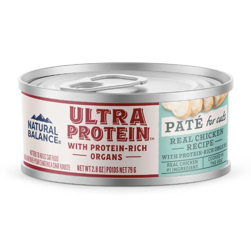 Natural Balance Pet Foods Ultra Protein Rich Organs Pate Canned Cat Food 24ea/2.8 oz