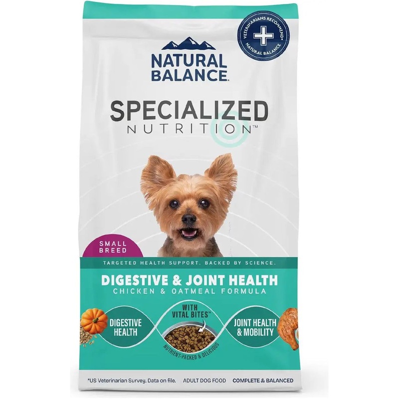 Natural Balance Specialized Nutrition Small Breed Digestive & Joint Health Chicken & Oatmeal Dry Dog Food