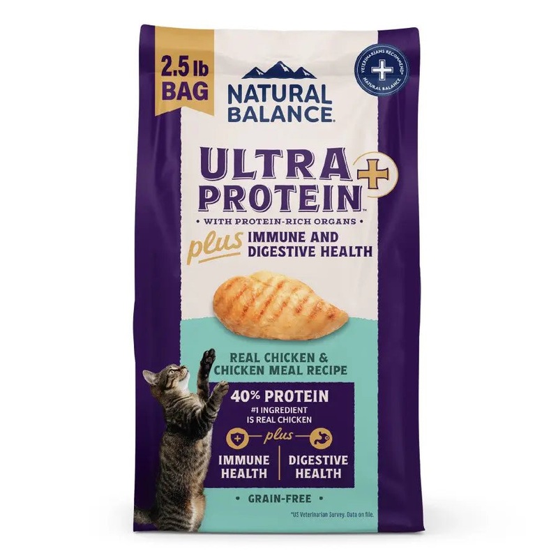 Natural Balance Ultra Protein Plus Immune & Digestive Health Chicken Meal Dry Cat Food