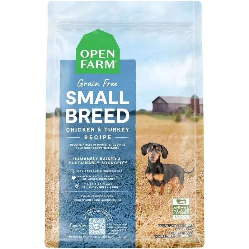 Open Farm Small Breed Chicken, Turkey & Ancient Grains Dry Dog Food