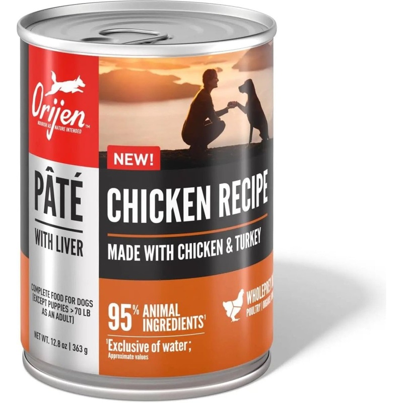 ORIJEN Adult High-Protein Poultry Pate with Liver Wet Dog Food 12ea/12.8 oz