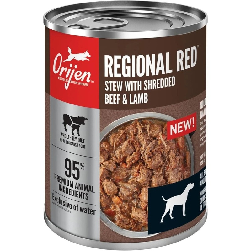 ORIJEN Real Meat Shreds Regional Stew Grain-Free Wet Dog Food