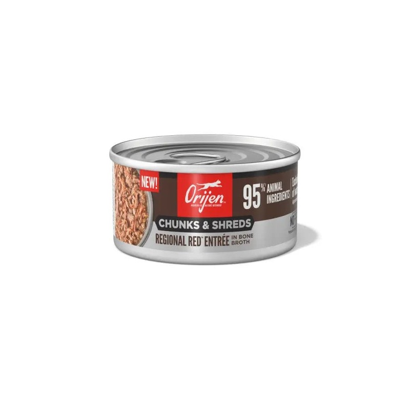 ORIJEN Regional Red Grain-Free Chunks in Gravy & Shreds Wet Cat Food