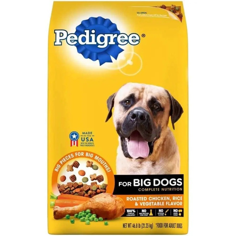 Pedigree Big Dog Chicken Over 55lbs Dry Dog Food /40 lb