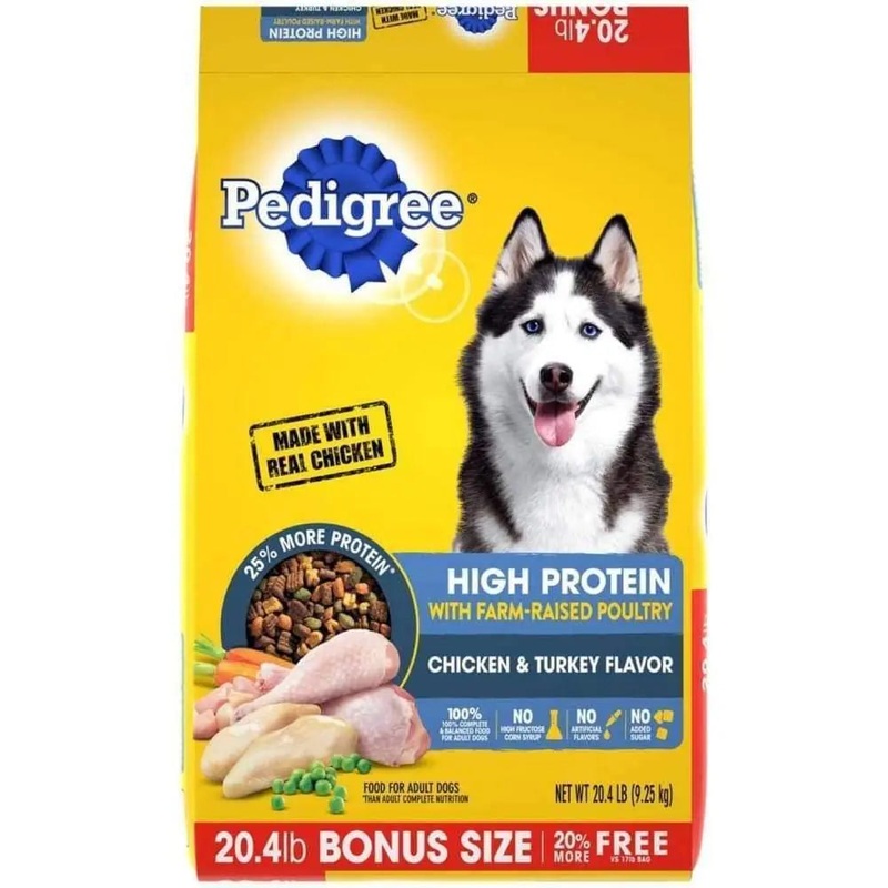 Pedigree High Protein Adult Chicken & Turkey Dry Dog Food
