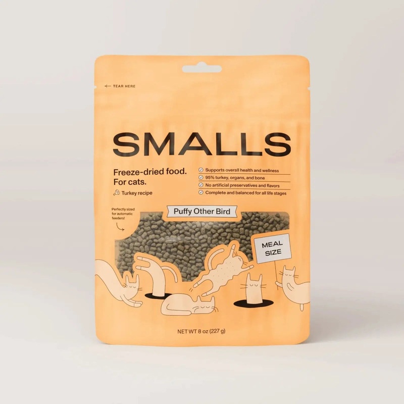 Smalls Puffy Other Bird Turkey Recipe Freeze-Dried Cat Food