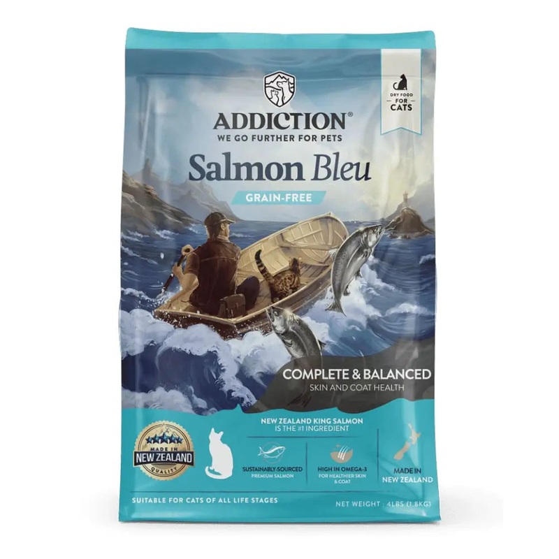 Addiction Salmon Bleu Balanced Diet Skin and Coat Health Formula Dry Cat Food