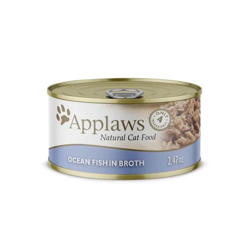 Applaws Natural Wet Cat Food Ocean Fish in Broth 24/cs