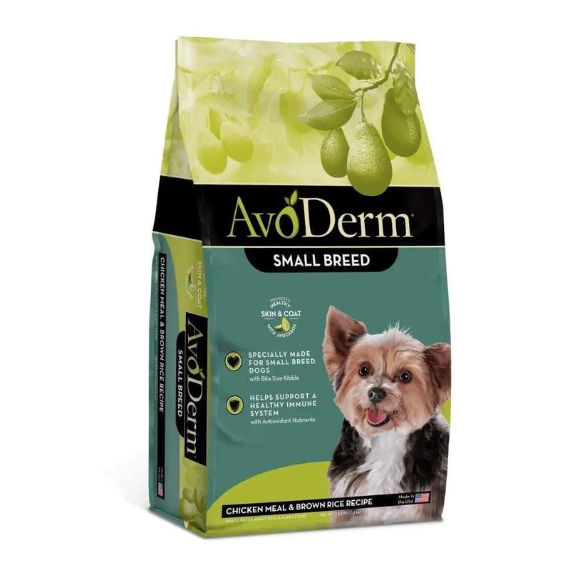 AvoDerm Natural Chicken Meal & Brown Rice – Small Breed Dry Dog Food