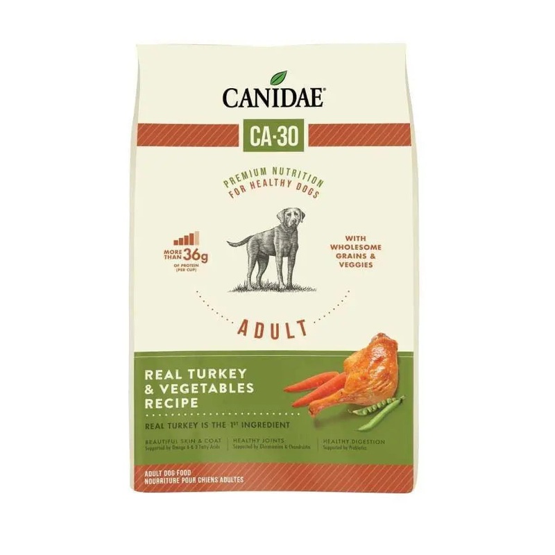 CANIDAE CA-30 Real Turkey, Peas & Carrots Recipe Dry Dog Food