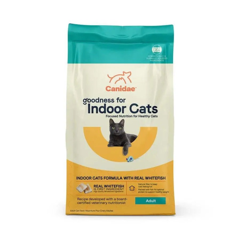 CANIDAE Goodness for Indoor Cats Formula with Real Whitefish Dry Cat Food