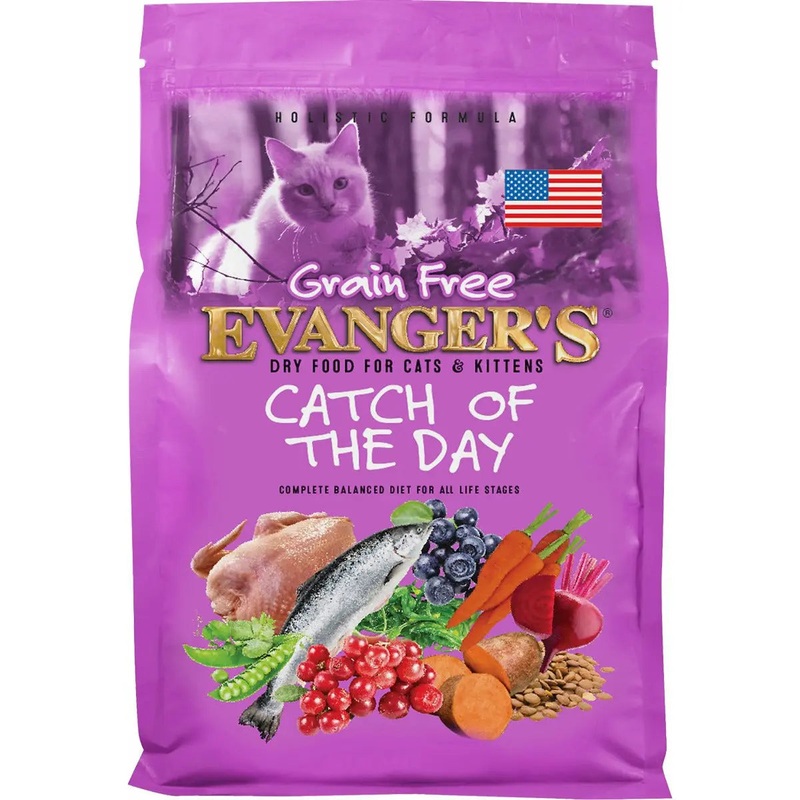 Evanger’s Grain-Free Catch of the Day Dry Kitten Food 4.4 lb