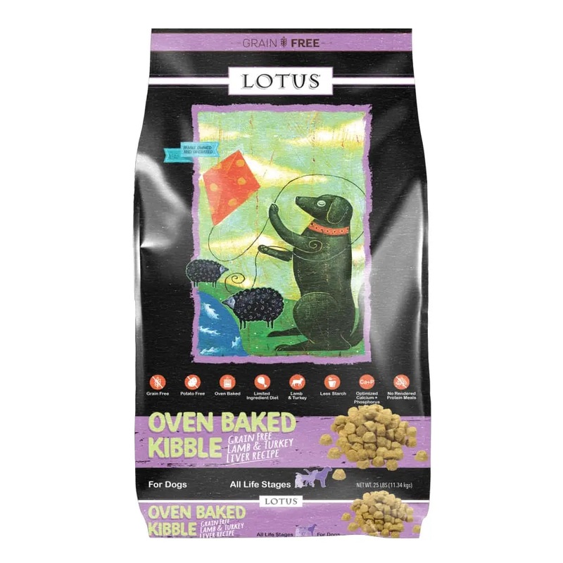 Lotus Oven-Baked Grain-Free Lamb & Turkey Liver Recipe Dry Dog Food