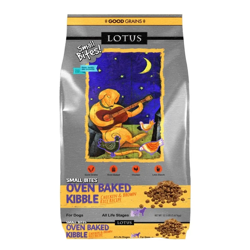 Lotus Oven-Baked Small Bites Good Grains Chicken Recipe Adult Dry Dog Food