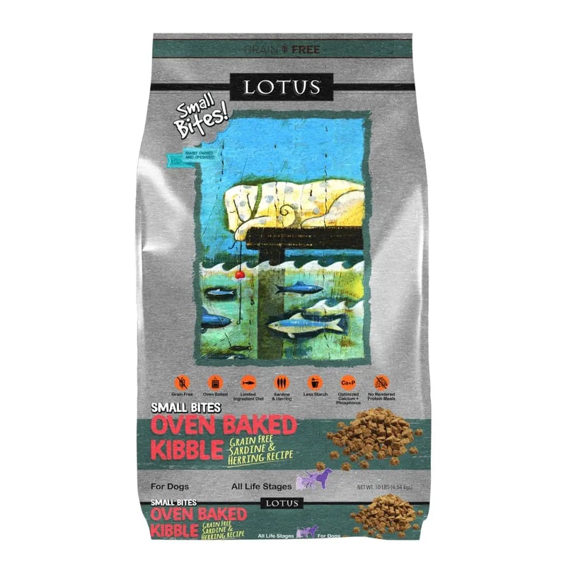 Lotus Oven-Baked Small Bites Grain-Free Sardine & Herring Recipe Dry Dog Food
