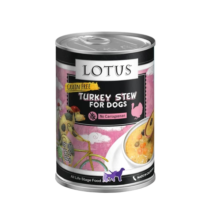 Lotus Wholesome Turkey Stew Grain-Free Canned Dog Food