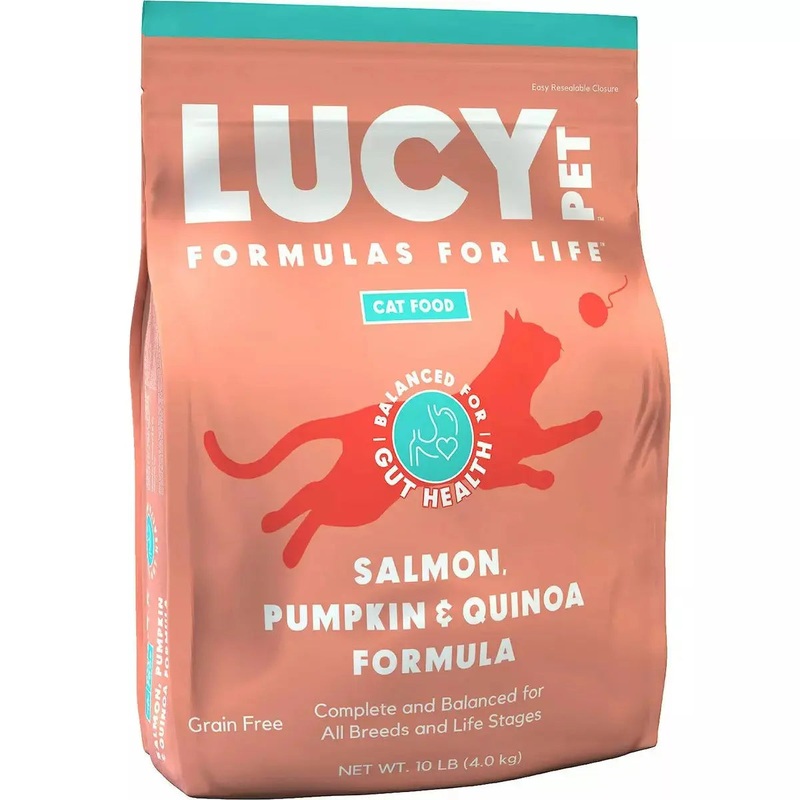 Lucy Pet Products Formulas for Life Dry Cat Food Salmon, Pumpkin & Quinoa