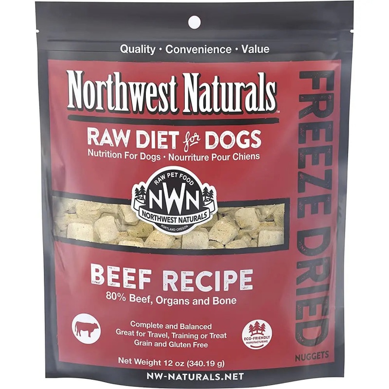 Northwest Naturals Freeze Dried Raw Diet for Dogs Beef Nuggets Dog Food