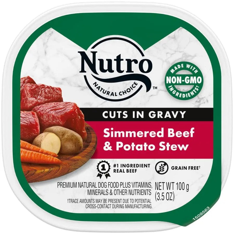 Nutro Products Grain Free Cuts in Gravy Adult Wet Dog Food Beef & Potato Stew