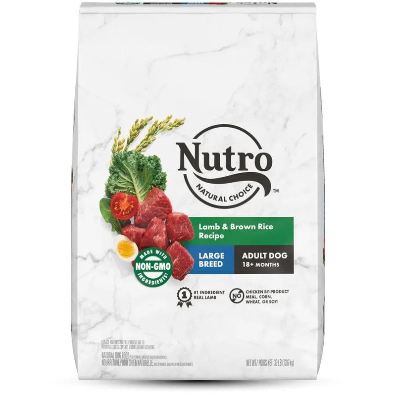 Nutro Products Natural Choice Large Breed Adult Dry Dog Food Lamb & Brown Rice, 30 lb
