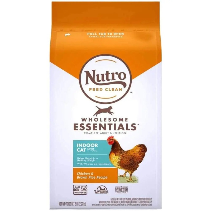 Nutro Products Wholesome Essentials Healthy Weight Indoor Adult Dry Cat Food Chicken & Brown Rice
