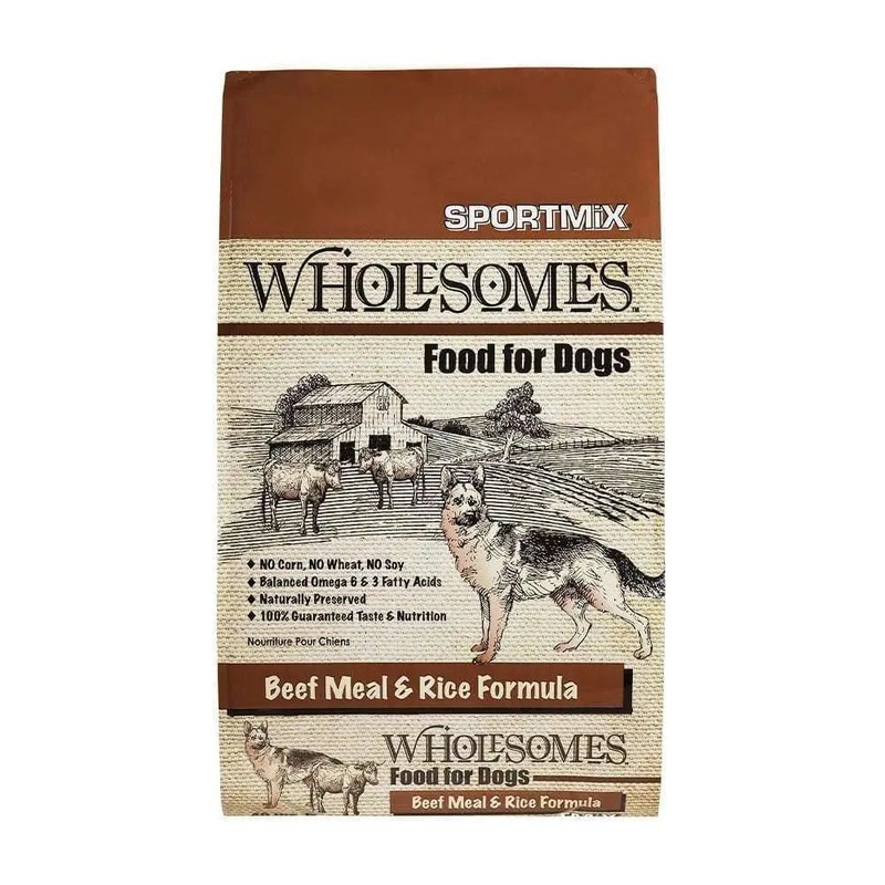Sportmix Wholesomes Beef Meal & Rice Formula 40 Lbs