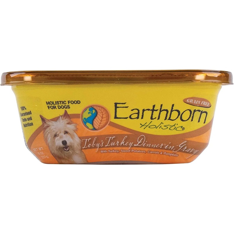 Earthborn Holistic Toby’s Turkey Dinner in Gravy Grain-Free Wet Dog Food 8 oz, 8 pk