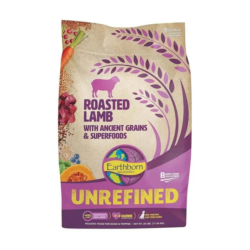 Earthborn Holistic Unrefined Roasted Lamb with Ancient Grains & Superfoods for Dog