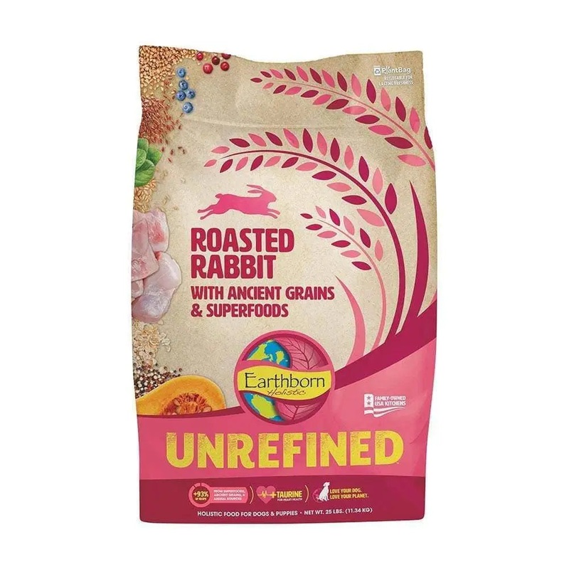 Earthborn Holistic Unrefined Roasted Rabbit with Ancient Grains & Superfoods for Dog
