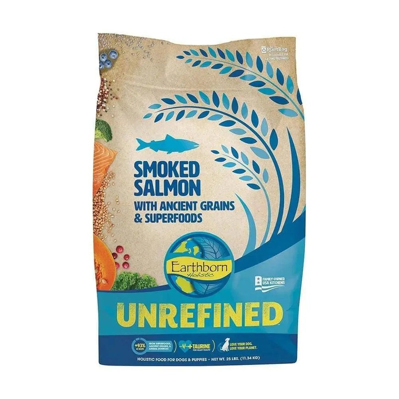Earthborn Holistic Unrefined Smoked Salmon with Ancient Grains & Superfoods for Dog