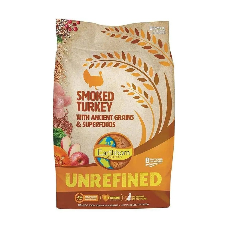 Earthborn Holistic Unrefined Smoked Turkey with Ancient Grains & Superfoods for Dog
