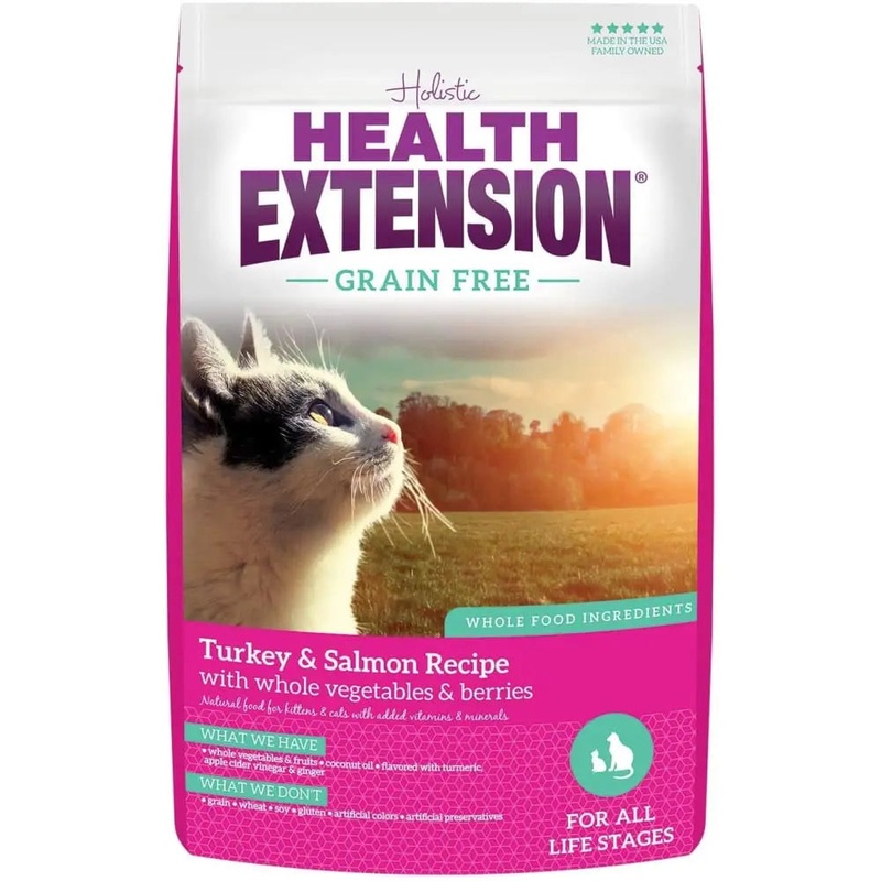 Health Extension Turkey & Salmon Kitten / Cat Grain Free Dry Cat Food