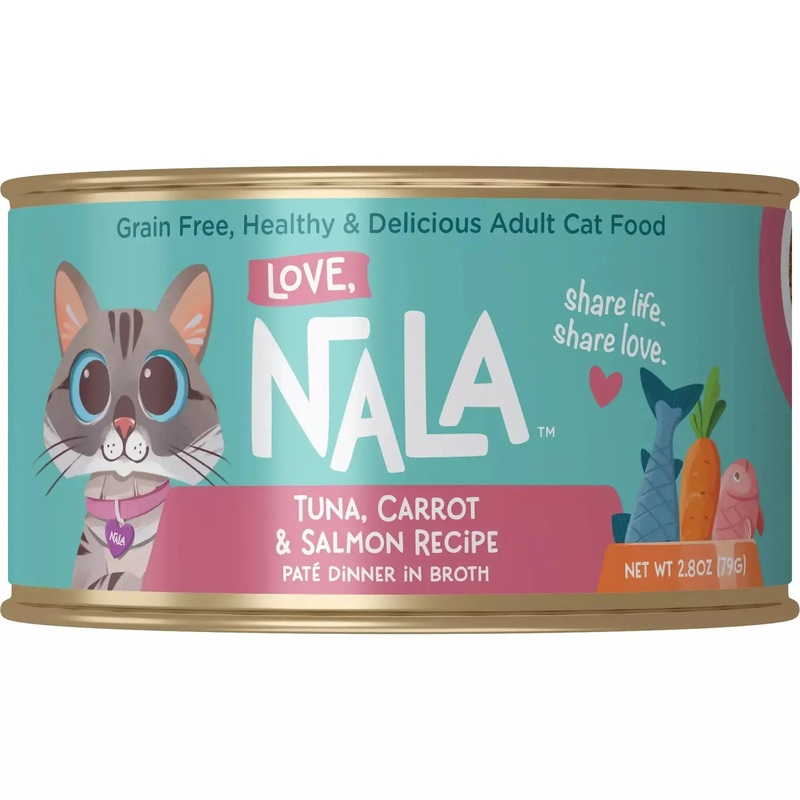 Love, Nala Tuna & Salmon Pate with Carrot Recipe Cat Food 2.8oz