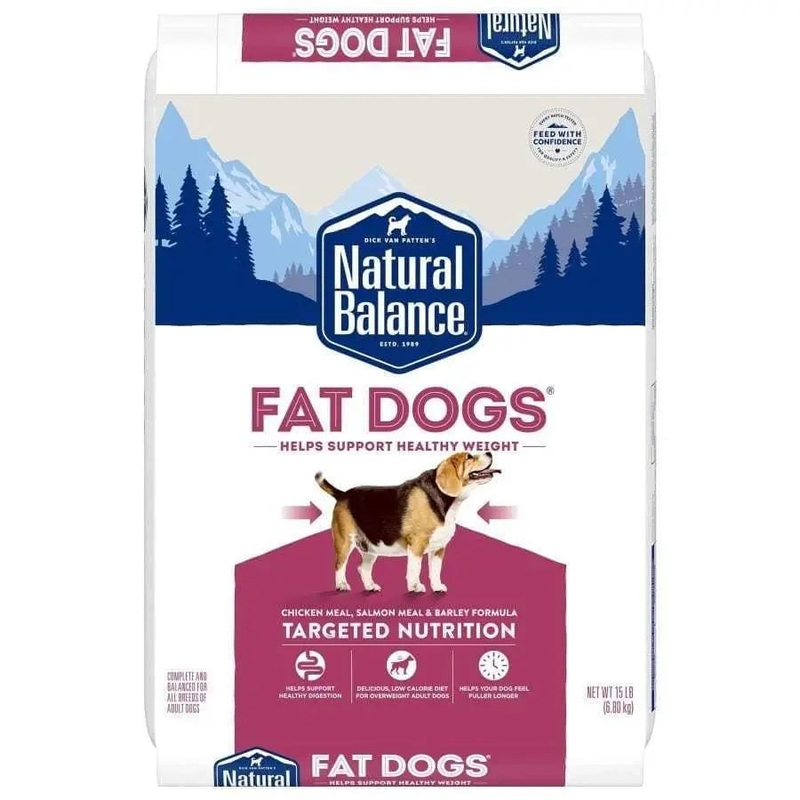 Natural Balance Pet Foods Fat Dogs Chicken & Salmon Formula Low Calorie Dry Dog Food