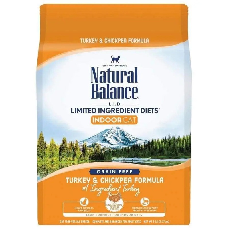 Natural Balance Pet Foods L.I.D Indoor Turkey & Chickpea Formula Cat Food