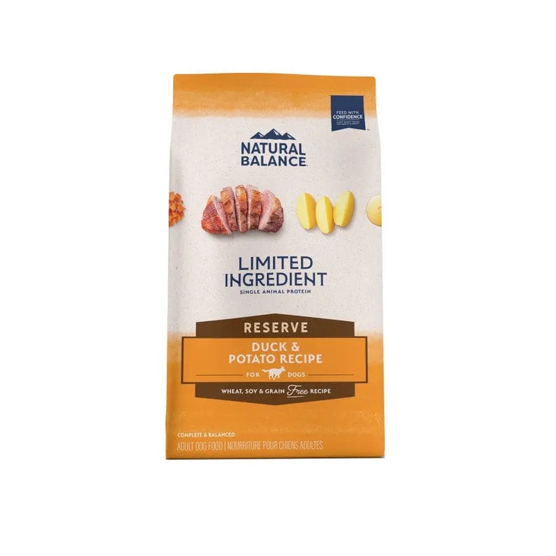 Natural Balance Pet Foods L.I.D Reserve Grain-Free Dry Dog Food Duck & Potato, 22 lb