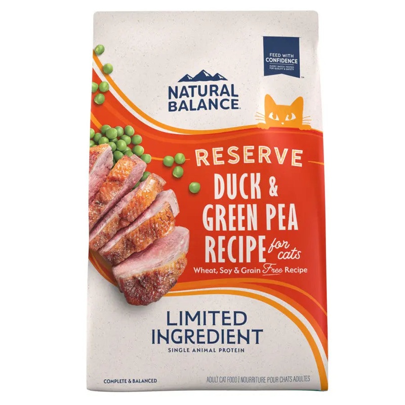 Natural Balance Pet Foods L.I.D Reserve Grain Free Green Pea & Duck Formula Dry Cat Food