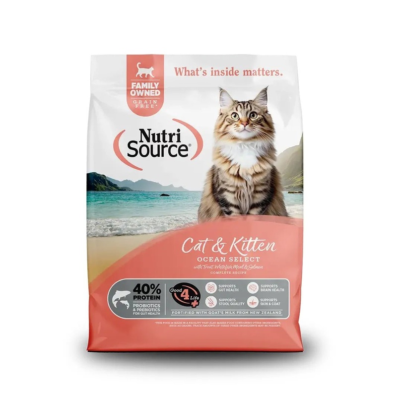 NutriSource Grain Free Ocean Select Cat & Kitten Dry Cat Food
