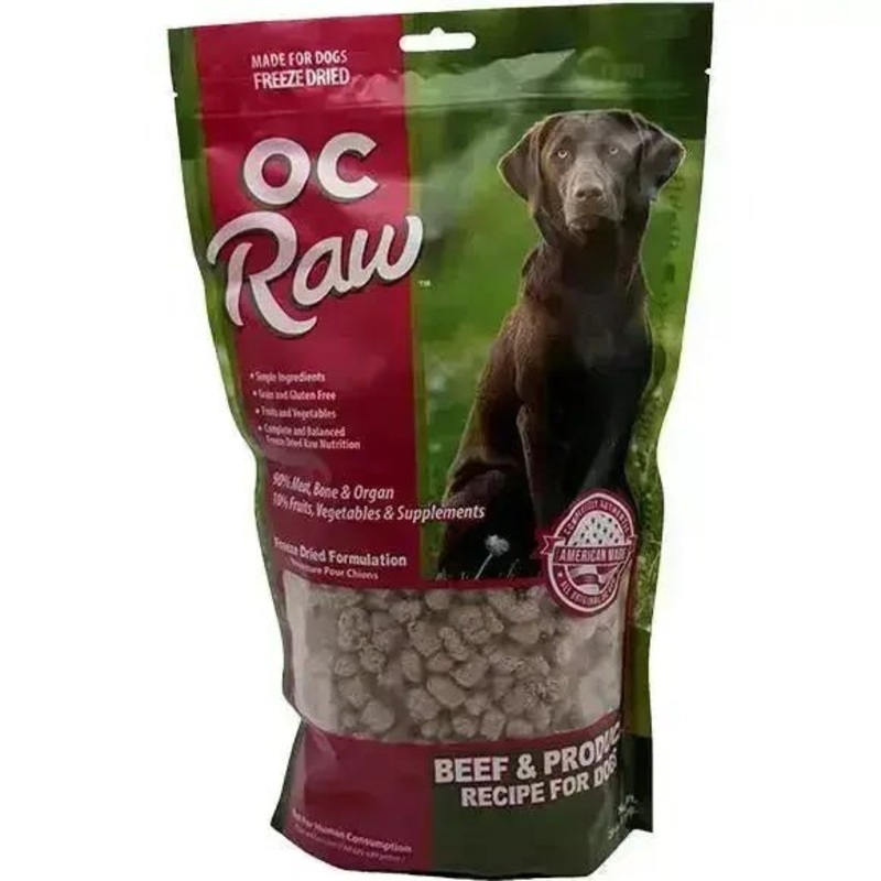 OC Raw Freeze Dried Meaty Rox Beef & Produce Dog Food