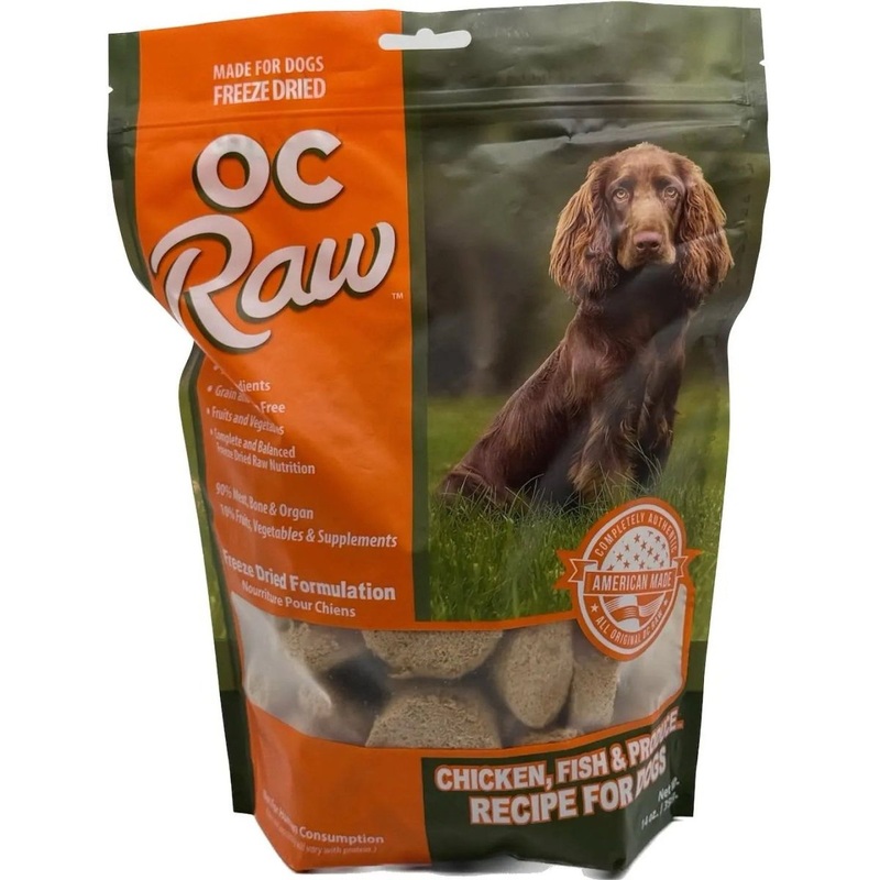 OC Raw Freeze Dried Meaty Rox Chicken, Fish & Produce Sliders Dog Food 14oz