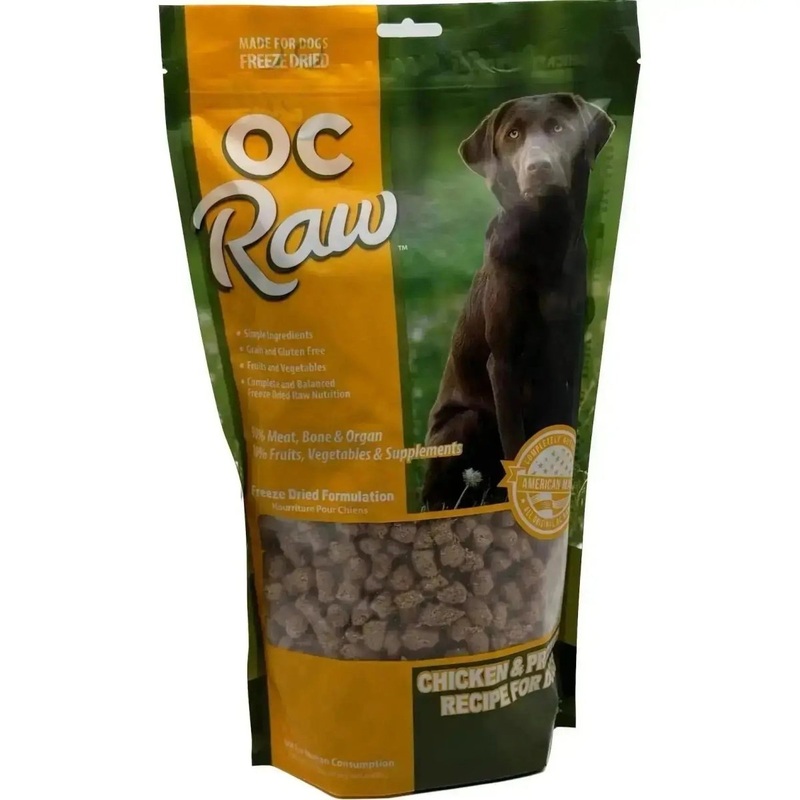 OC Raw Freeze Dried Meaty Rox Chicken & Produce Dog Food