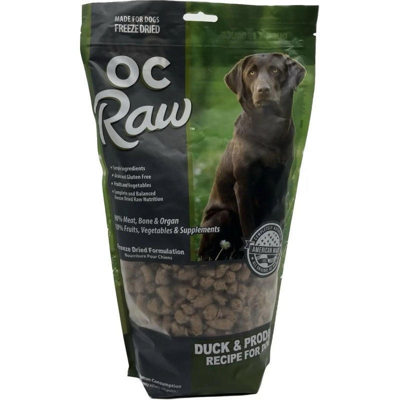 OC Raw Freeze Dried Meaty Rox Duck & Produce  Dog Food
