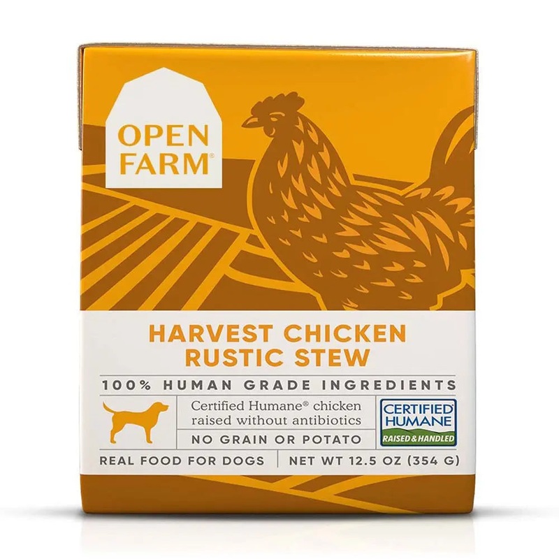 Open Farm Harvest Chicken Rustic Stew Wet Dog Food 12.5oz case of 12