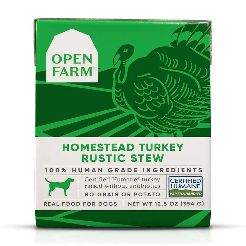 Open Farm Homestead Turkey Rustic Stew Wet Dog Food 12.5oz case of 12
