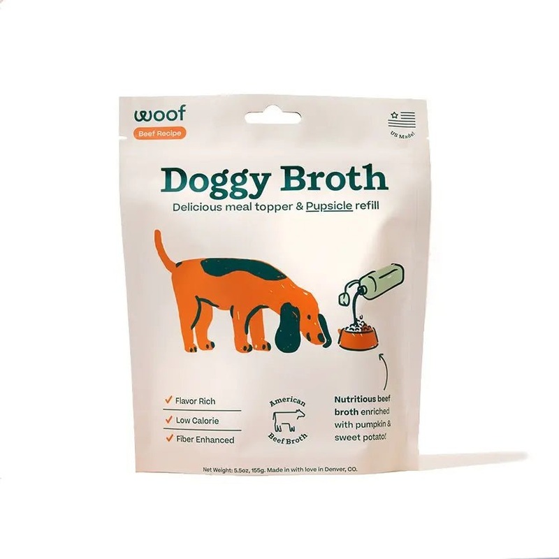 Woof Pet Doggy Broth Beef Recipe for Dogs