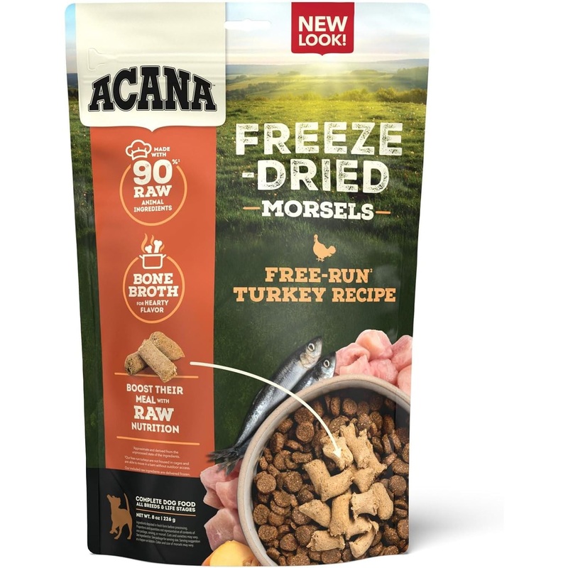 ACANA Free-Run Turkey Morsels Freeze-Dried Dog Food & Topper 8 oz